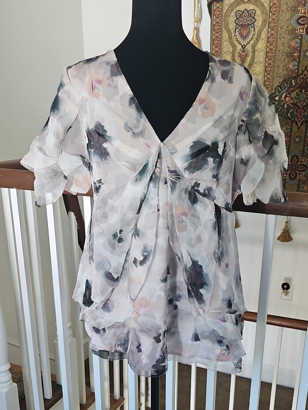 Sundance Watercolor Layered Blouse